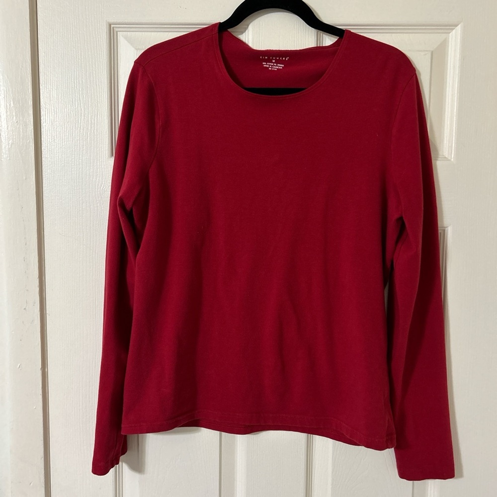Kim Rogers Classic Red Long Sleeve Tee